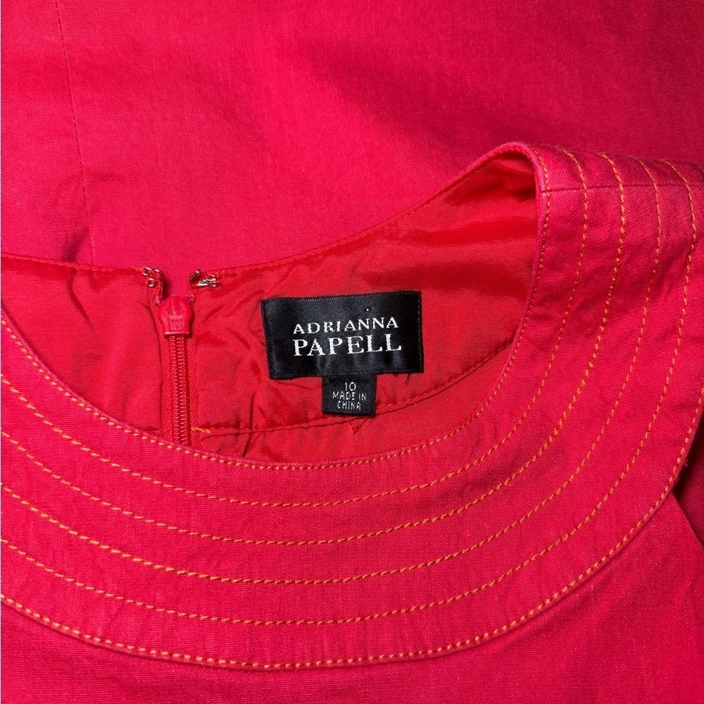 Adrianna Papell Strapless Red Dress - Picture 6 of 7